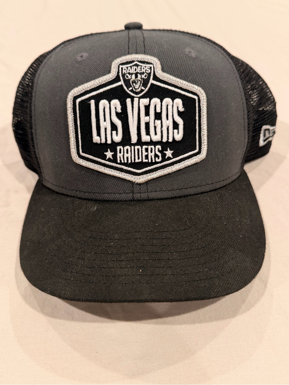Hat with Las Vegas Raiders logo